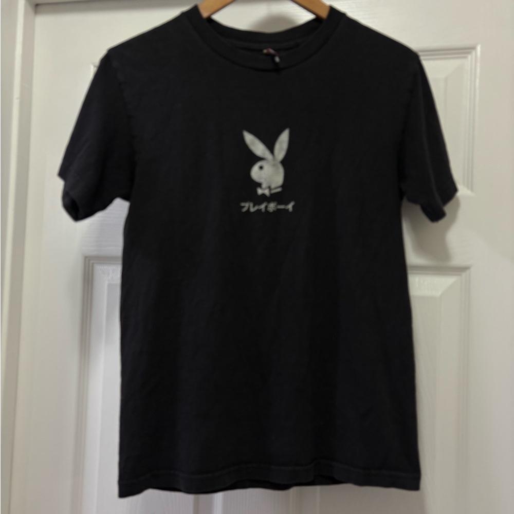 COLOR BARS x PLAYBOY TOKYO CLUB ACE OF SPADES BLACK T-SHIRT | Size Small